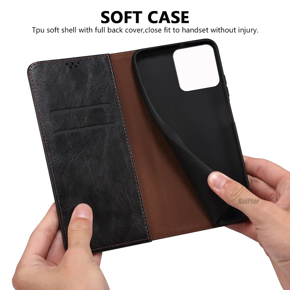 Деловой складной кожаный флип-чехол в стиле ретро для Xiaomi MI 14T PRO/MI14T слот карт