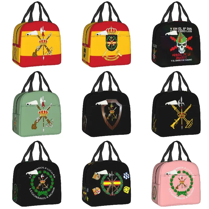 Spanish Legion Lunch Box Women Resuable Spain Army Military Cooler Thermal Food Insulated Lunch Bag Office Work Picnic Bags