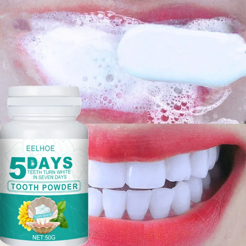 

50g Tooth Whitening Teeth Powder Remove Yellow Smoke Coffee Stains Brighten Tea Stain Fresh Breath Oral Hygiene Dental Care Tool