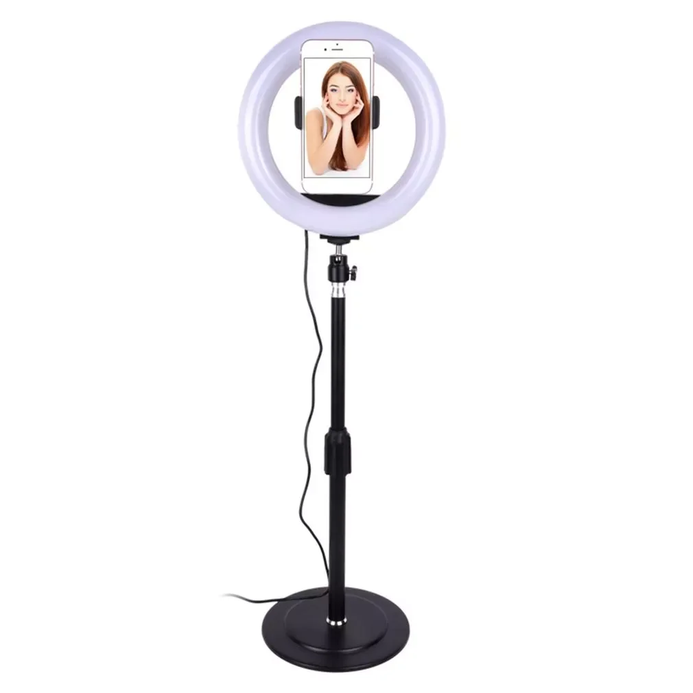 

Professionele Phtography Licht Dimbare LED Studio Camera Ring Licht Foto Telefoon Video Lamp Selfie Mount