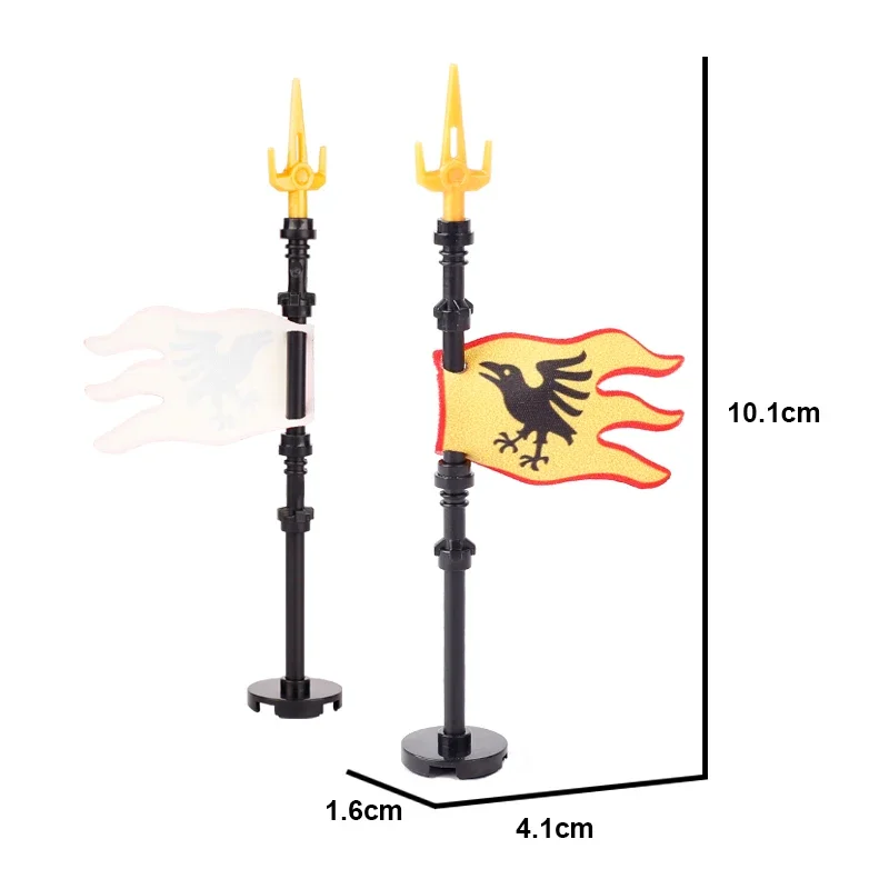Замок средневековая армия флаг империи флагшток строительные блоки военные