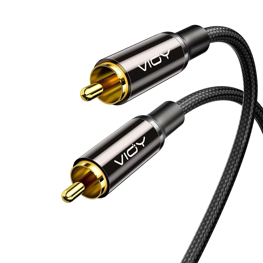 Coaxial Digital Audio Cable Subwoofer Cord RCA Male To Male HiFi 5.1 SPDIF Stereo Coaxial Cables for HDTV Amp Speaker Soundbar