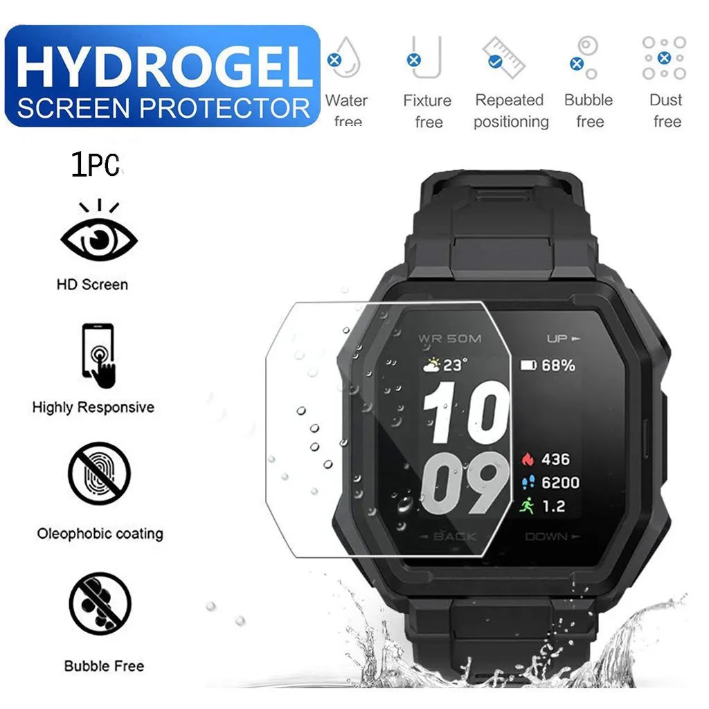 1 шт. Гидрогелевая Защитная пленка для смарт-часов Amazfit Ares |