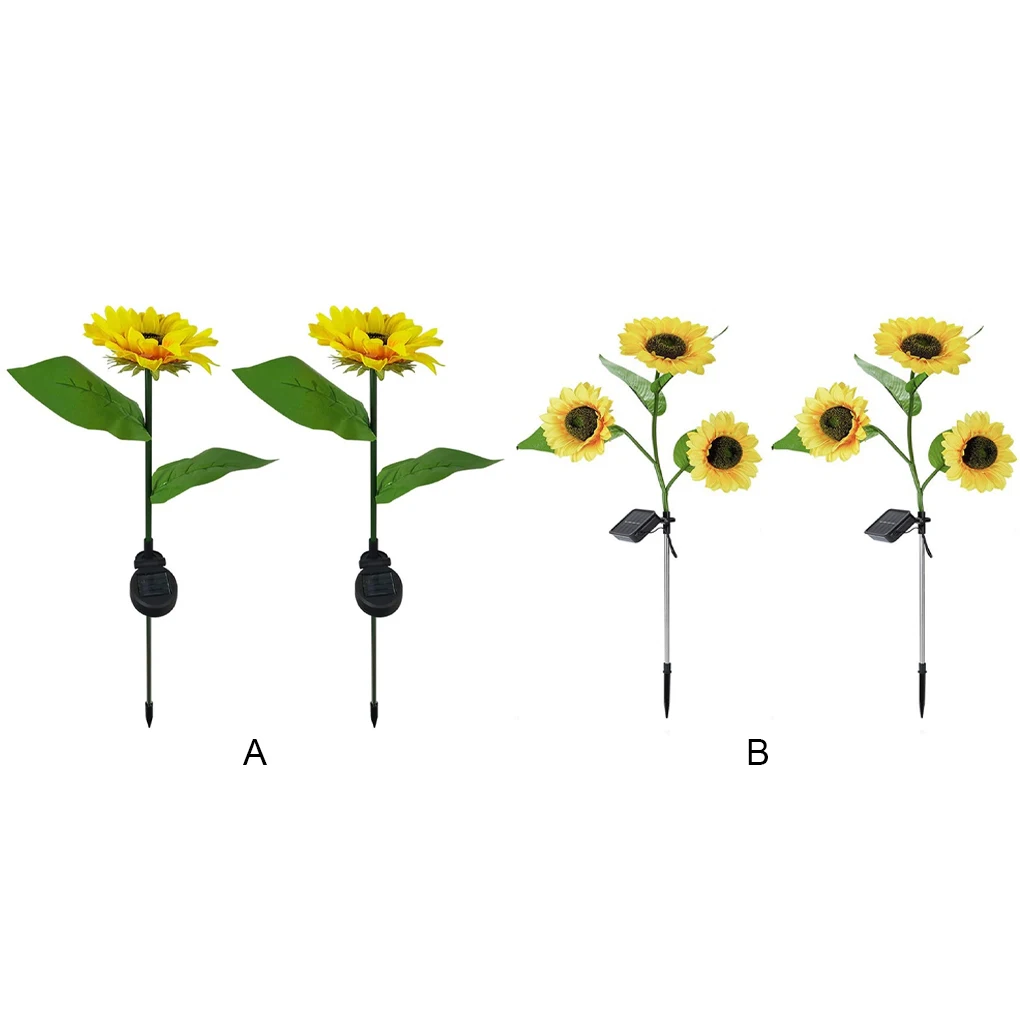 

Outdoor Solar Sunflowers Light IP65 Garden Pathway Park Patio Backyard Courtyard Walkway Street Decor Stakes Lamp