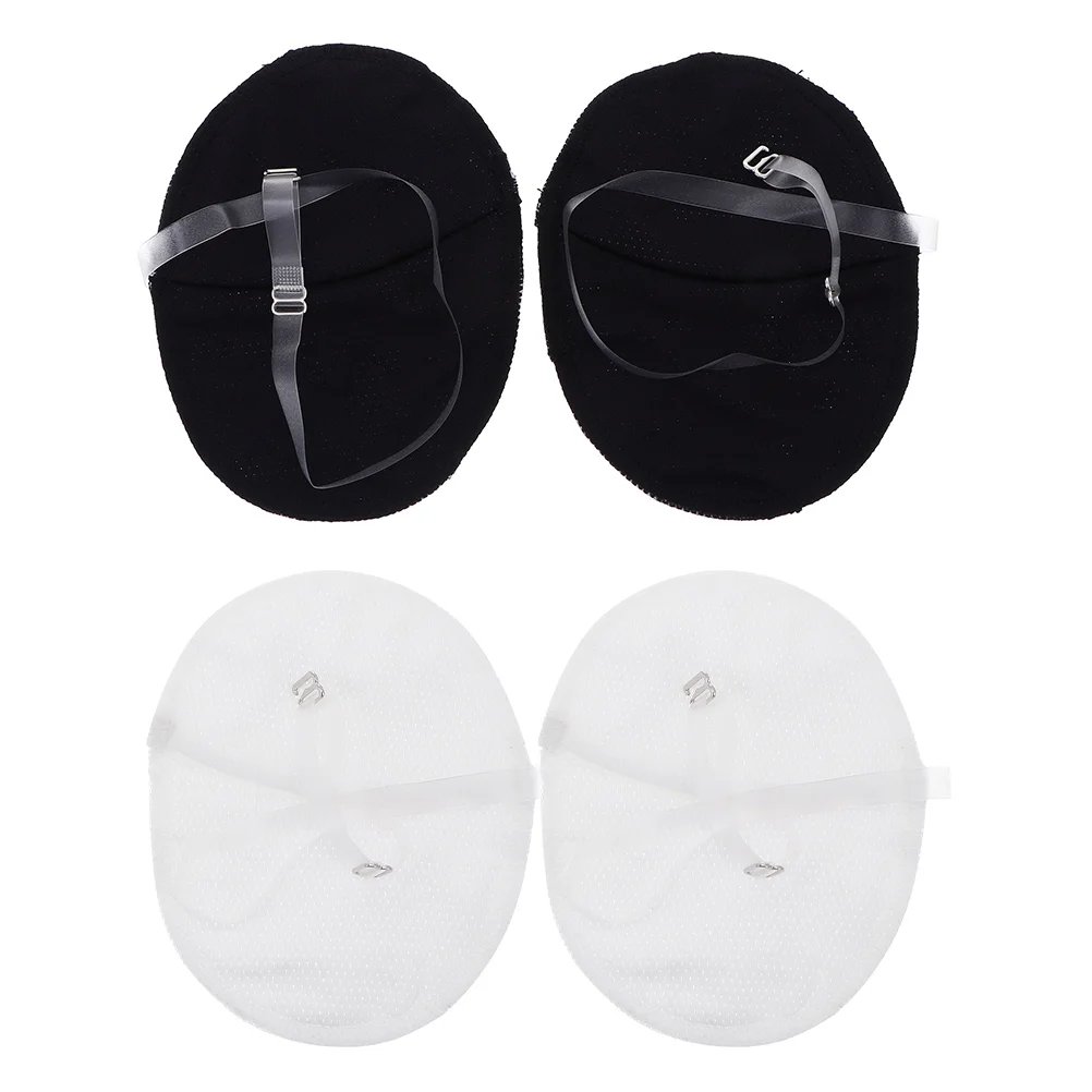 

2 Pairs Underarm Sweat Pads Portable Shield Polyester Disposable Overalls Comfortable Armpit Reusable Jacket