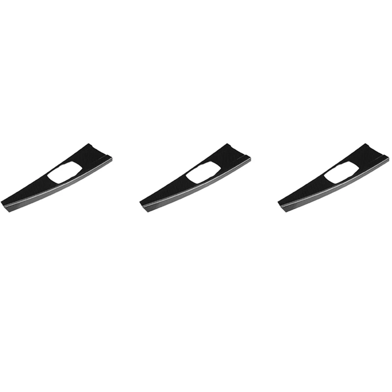 

3X Car Multimedia Panel Cover Trim Sticker For BMW 3 Series F30 F34 4 Series F33 F36 Carbon Fiber Interior Trim