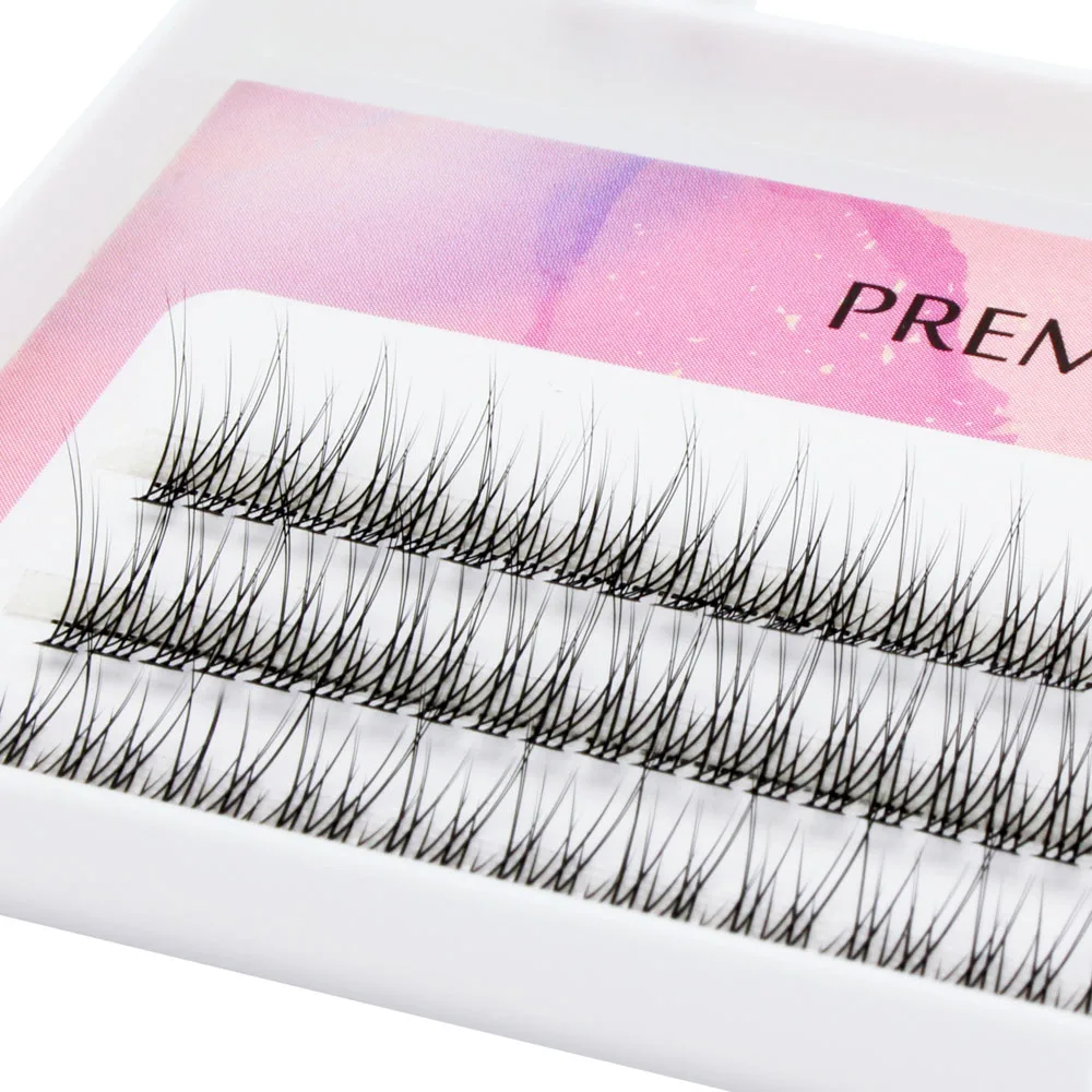 

12D fishtail eyelash personal graft false hair professional makeup, mink false eyelashes extended personal eyelash bundle
