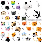 Кошка двухсторонняя плюшевая, игрушка в виде кошки, эмоции, кошки, гэто, кукла двусторонняя, флип-кукла, мягкие игрушки для детей, подарок