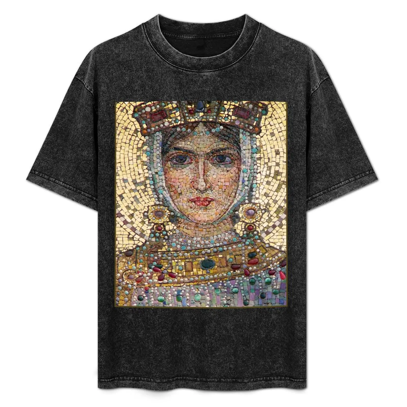 Мужская футболка Хлопок Нео-бизантийская мозаика из Александра Невского собора