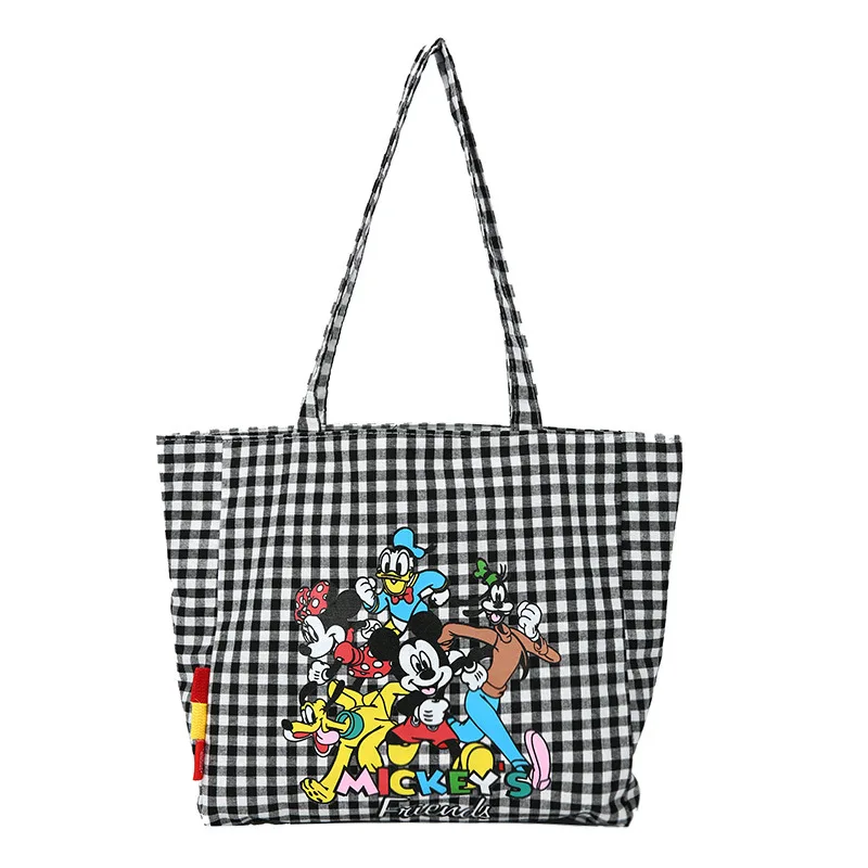 

Disney canvas bag handbags Korean new style large capacity cartoon print ladies shoulder bag tote bag