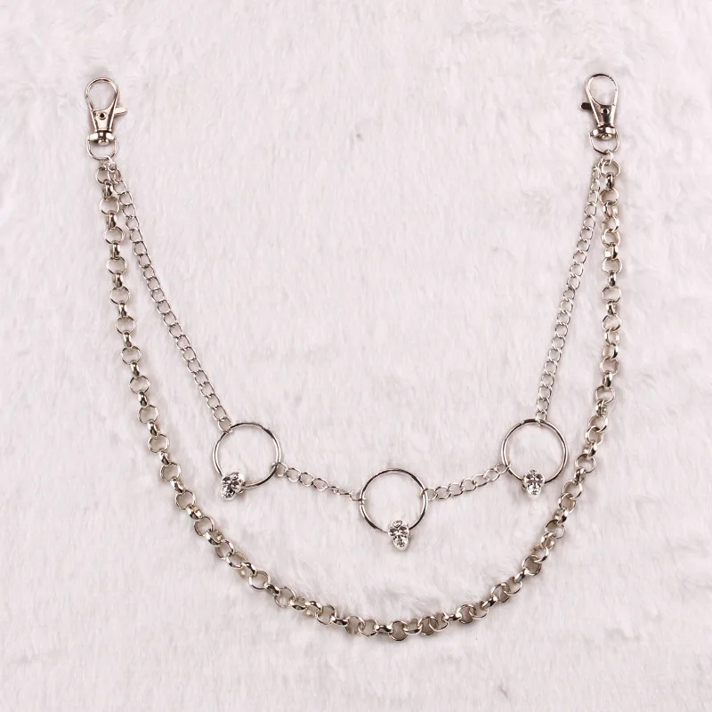 Мужской металлический брелок для ключей в виде головы черепа винтажном стиле