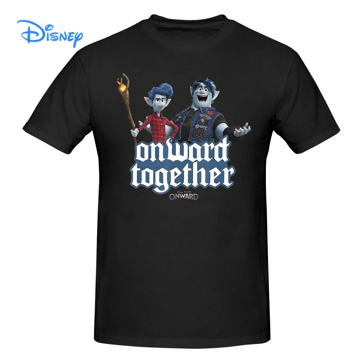 

Disney Onward Together Elf Brothers Together Adventure Movie T shirt Harajuku T-shirt 100% Cotton Graphics Tshirt Brands Tee Top