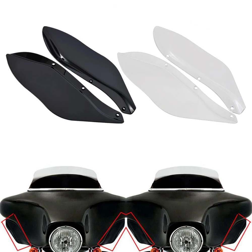 

Motorcycle Fairing Windshield Side Wing Air Batwing Deflector For Harley Davidson Touring FLHR FLHT FLHX 1996-2013 ABS Plastic