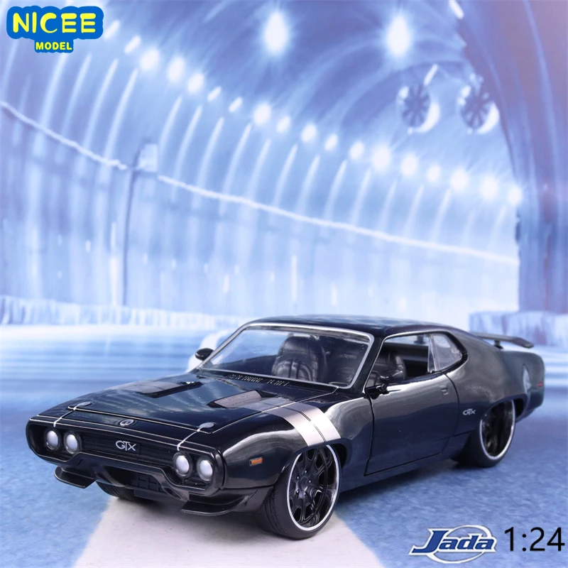 Модель автомобиля Jada 1:24 из литого металлического сплава Dom's 1971 Plymouth GTX игрушки