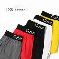 1pcs male cotton panties mens underwear boxers breathable man boxershorts solid comfortable shorts underpant interior