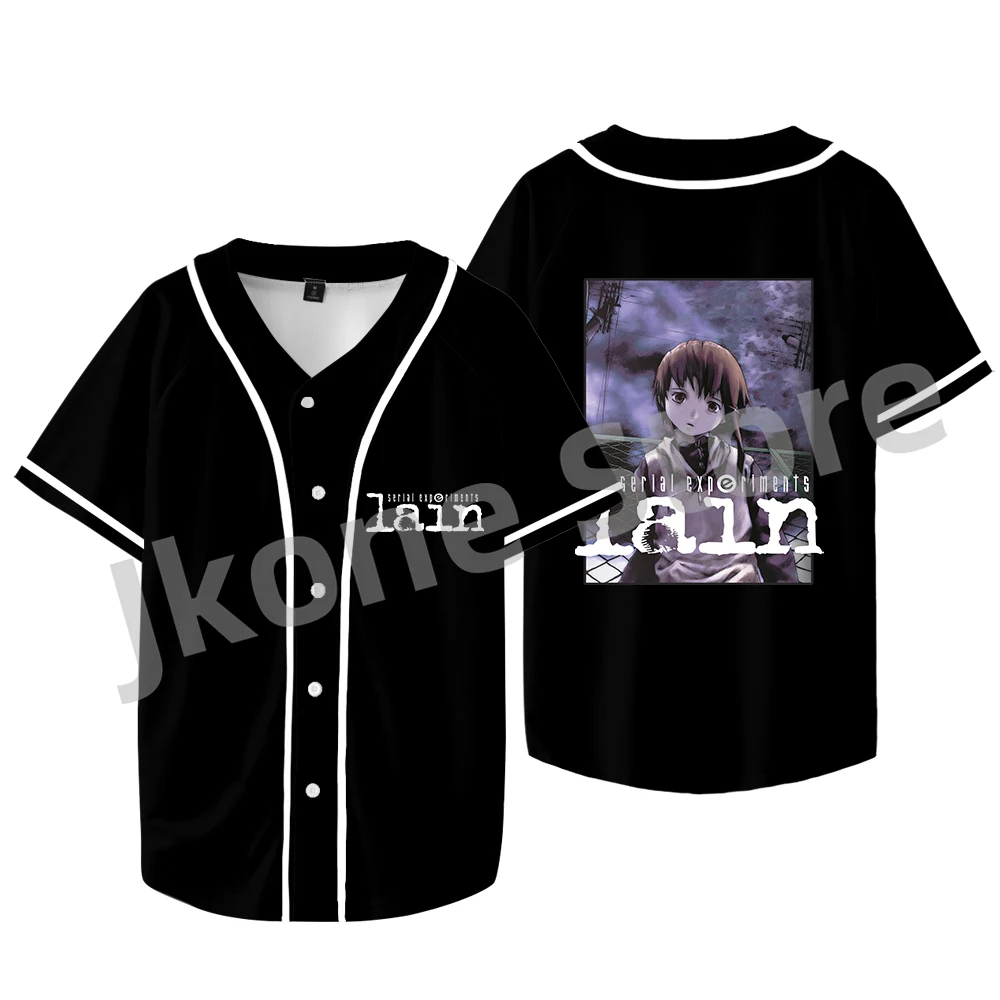 

Serial Experiments Lain Merch Jacket Women Men Fashion Casual Short Sleeve Tee