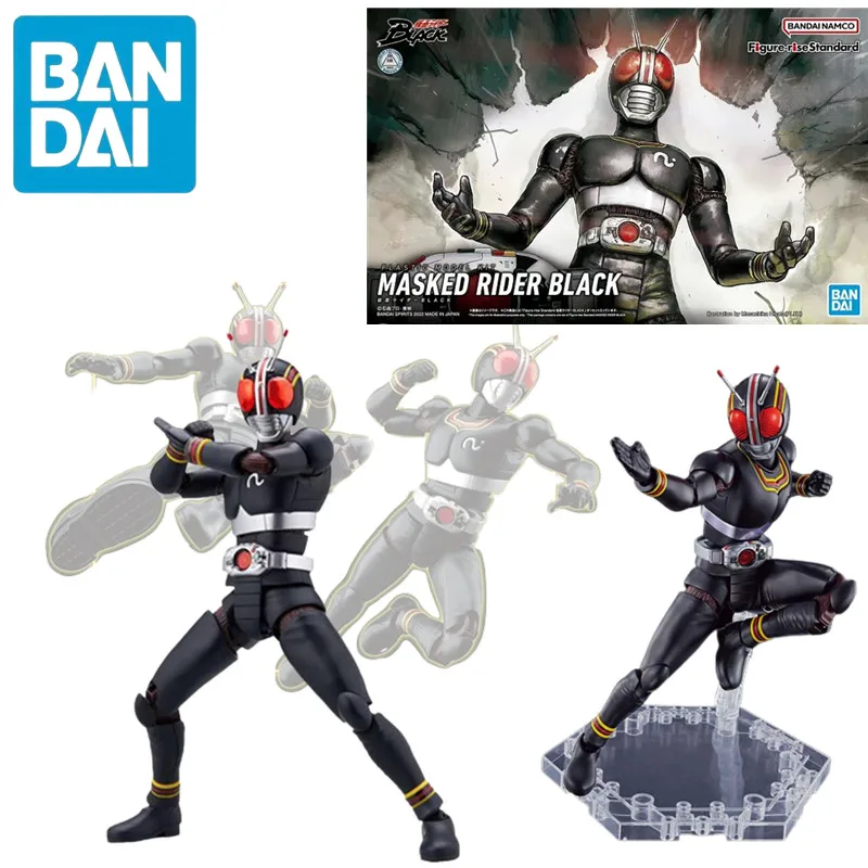 

Фигурка Райдера Bandai Kamen Rider, аниме экшн-фигурка черного цвета, Сборная модель, набор, коллекционная игрушка, подарок для детей