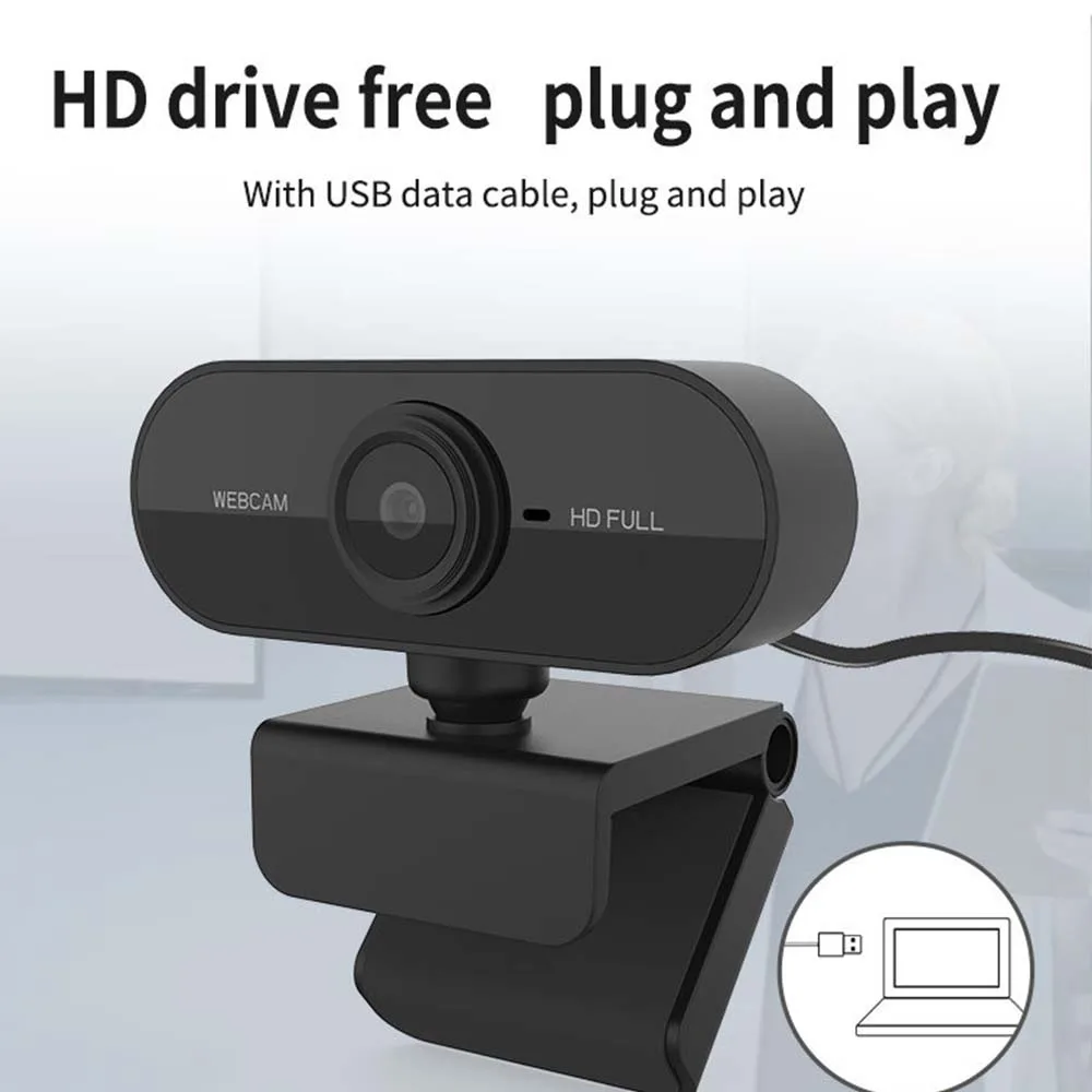 

Веб-камера с USB-разъемом, Full HD 1080P, с микрофоном