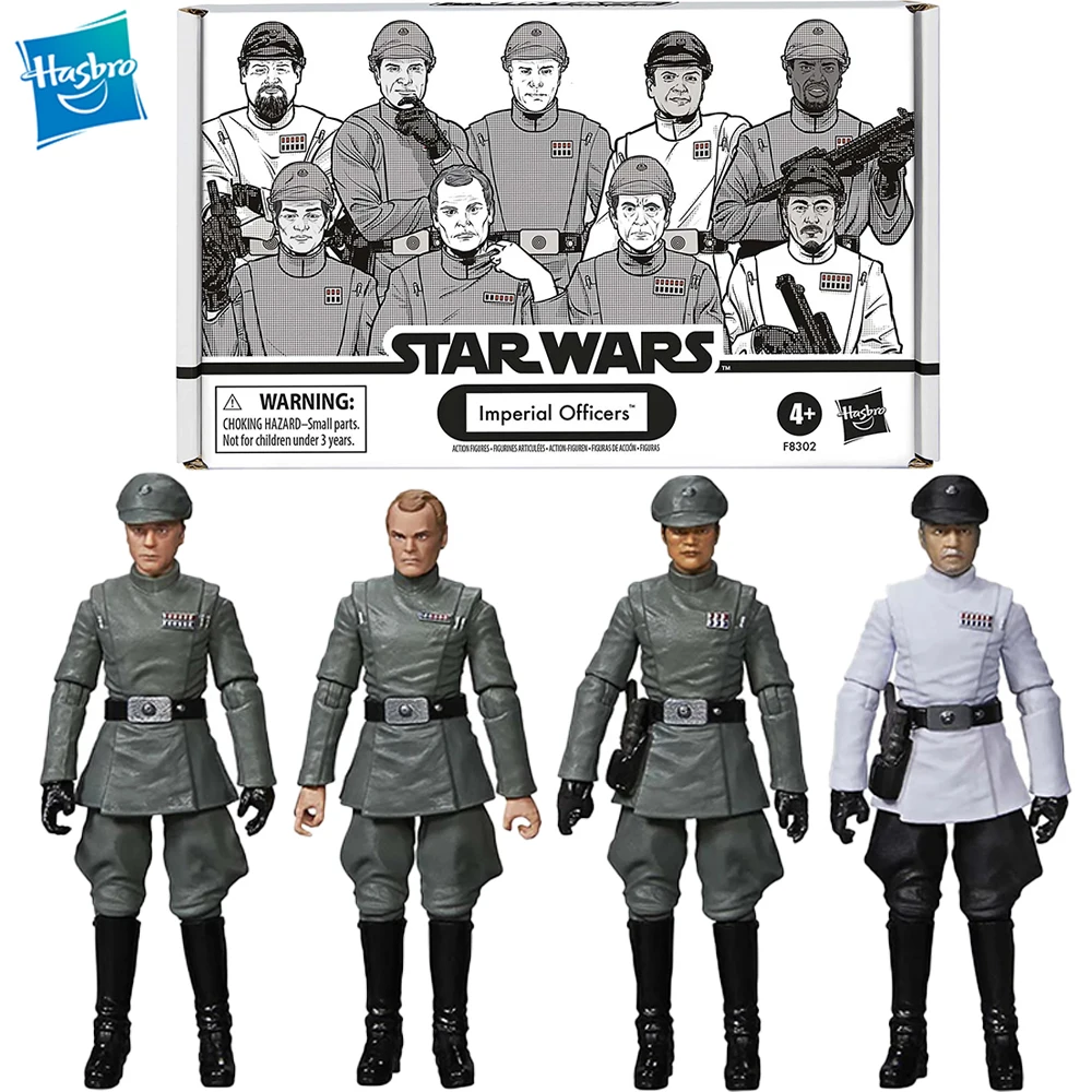 

Новая Оригинальная фигурка Hasbro Звездные войны Винтажная Коллекция имперских офицеров 6 шт. в упаковке 3,75 дюйма модель игрушки F8302