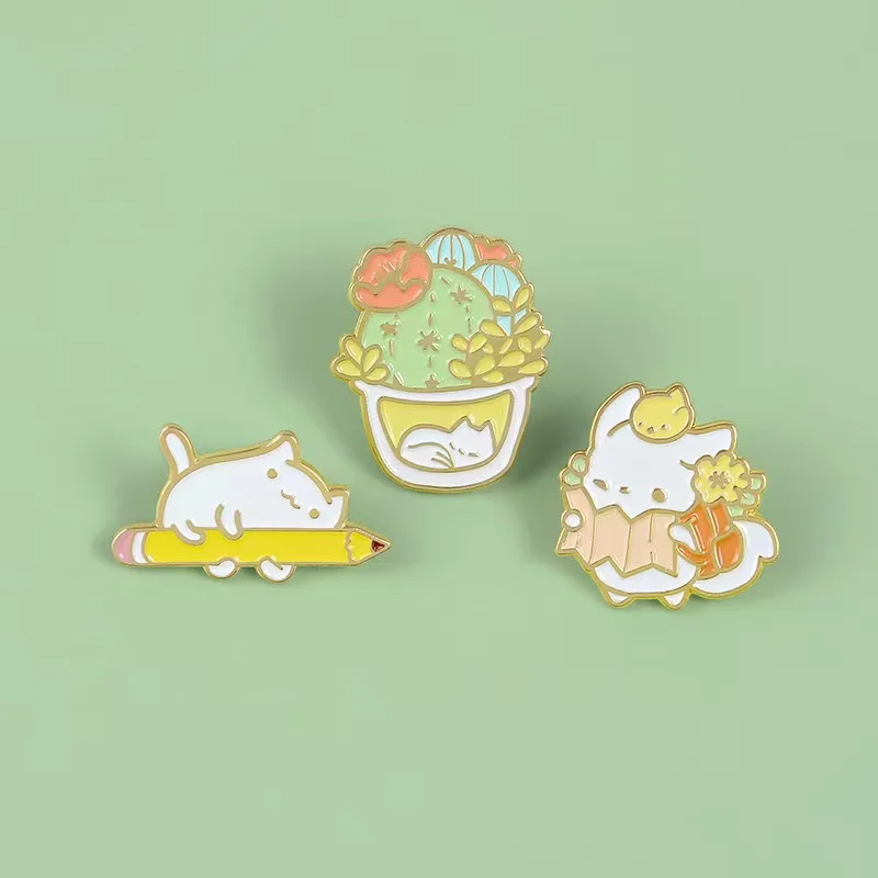 Pot Brooch Lapel Badges On Backpack Hat Clothes Jewelry Gift For Kids Wholesale