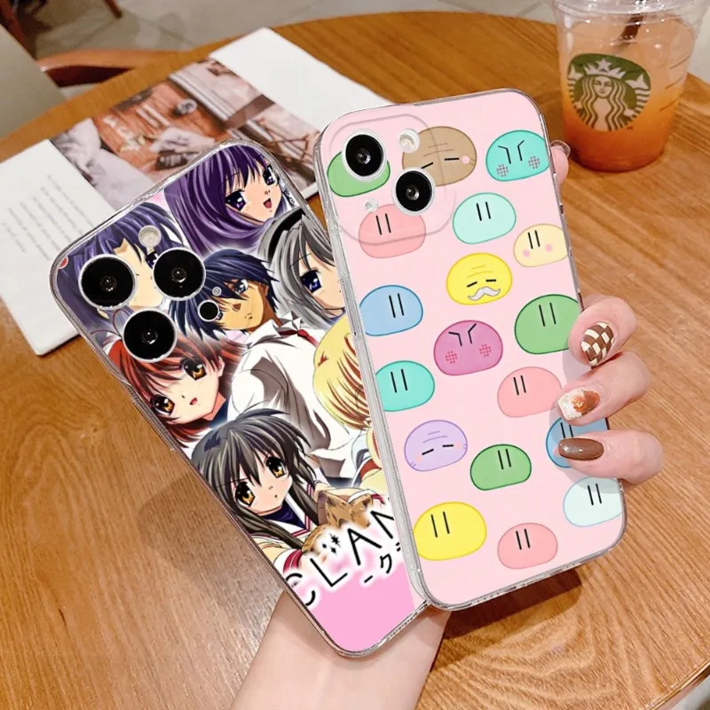 Игровой чехол для телефона Clannad для IPhone 14 13 12 11 Pro Plus X 13 Pro MAX XR XS MINI, прозрачные чехлы