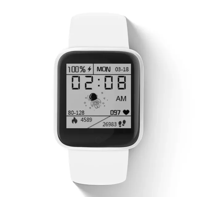 

D20/y68 Smartwatch Macaron Colors Sport Smart Watch Put Photo Sleep Fitness Tracker Message Reminder 1.44 inch