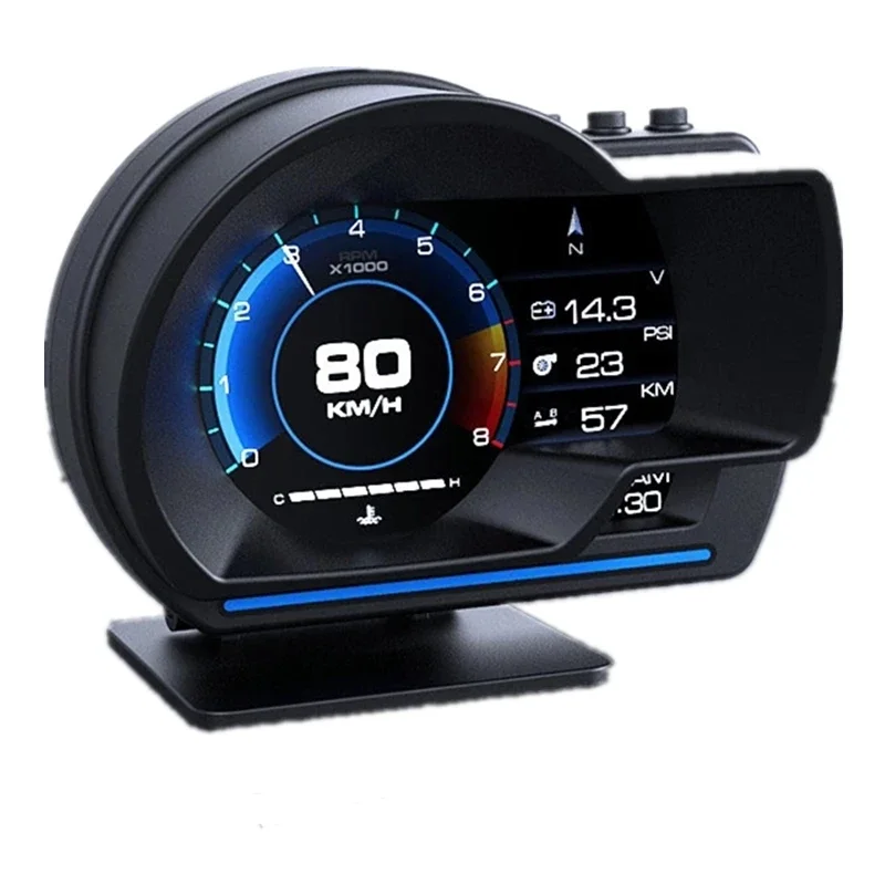 Универсальный автомобильный спидометр HUD OBD + двойная система GPS умный