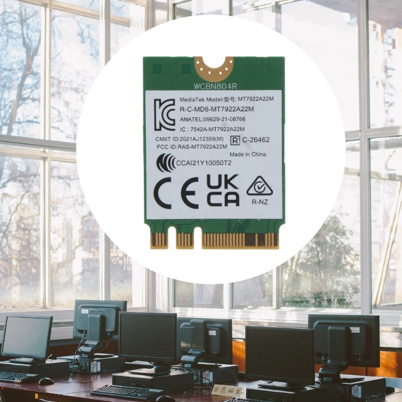 Wi-Fi 6E MT7922 трехдиапазонный 2400 Мбит/с 2 6G 5 6 беспроводная карта Прямая поставка