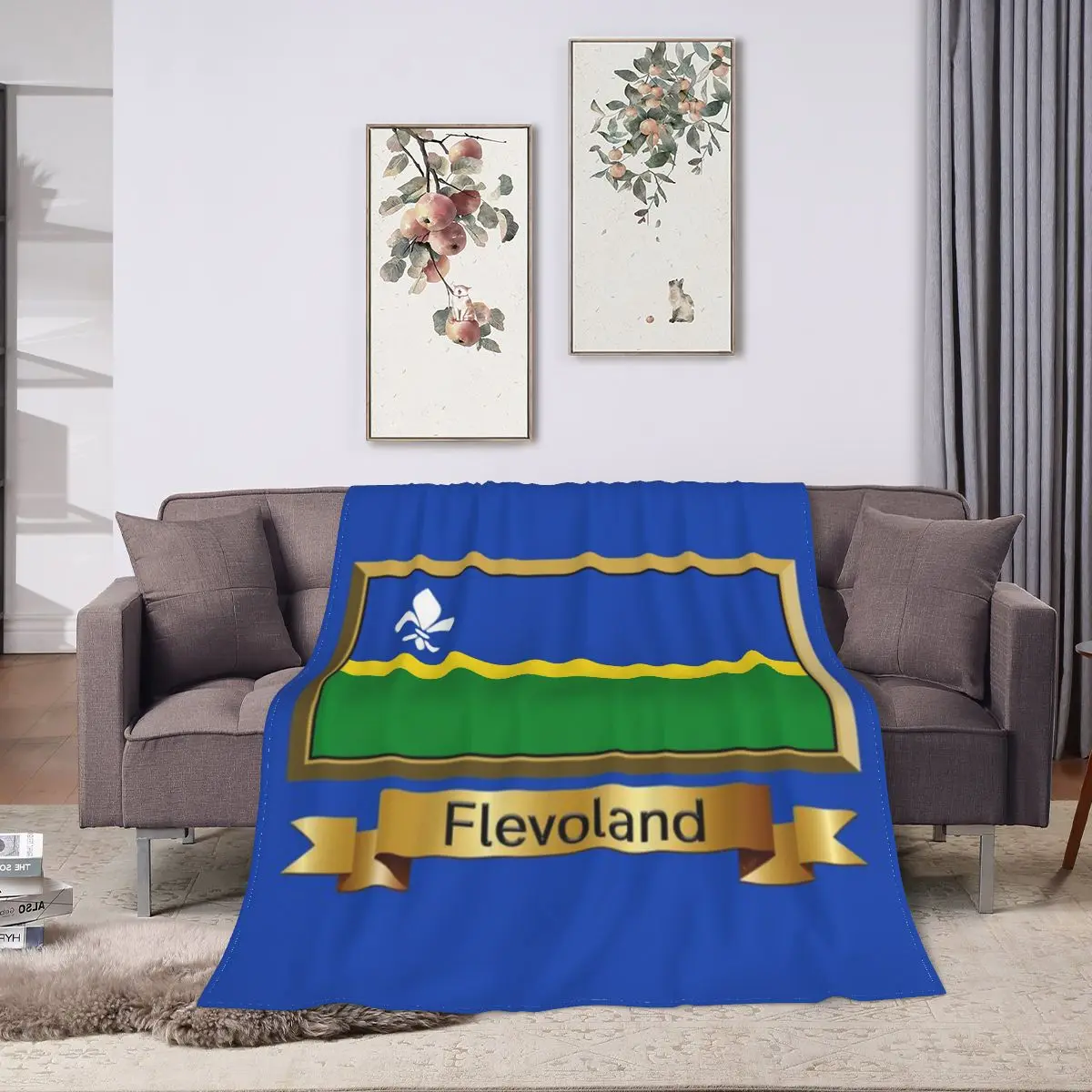 Флисовое одеяло Flevoland с флисовой подкладкой