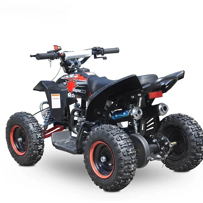 Фото ATV 49Cc 2WD Quad Bike с воздушным охлаждением и 2-тактным 4-колесным внедорожным багги с цепным приводом, автоматический электрический запуск для детей №3