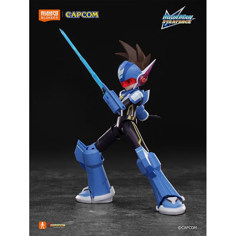 Фото Оригинальная фигурка Blokees Shooting Star Rockman, игрушки ROCKMAN, сборная модель Mega Man Zero Champion Class, подарки. №5