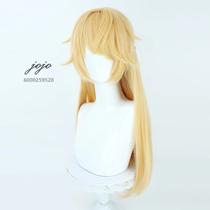 Игра Genshin Impact Fischl парик для косплея цельный плетеный блондин длинные прямые