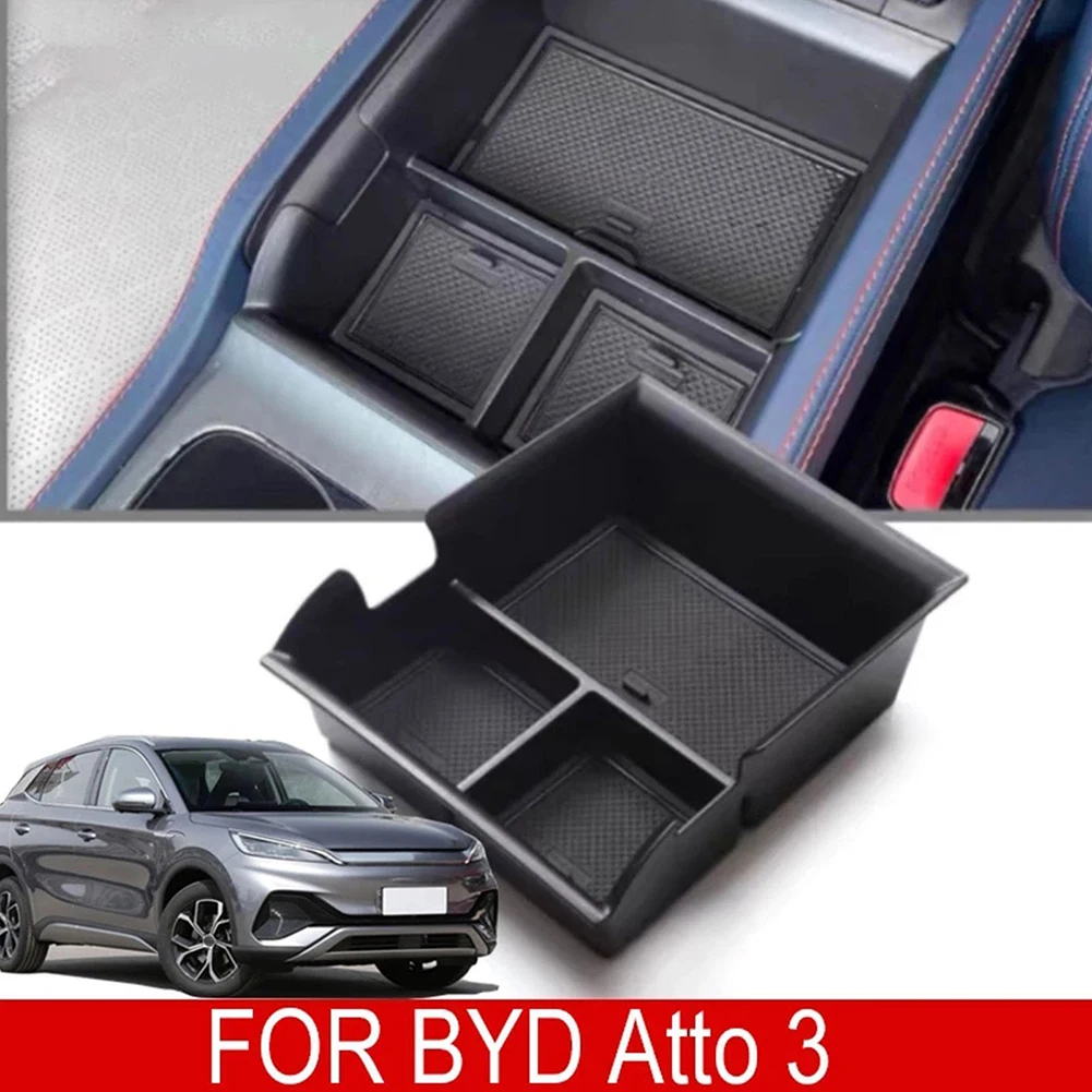 

Center Console Organizer Tray Armrest Secondary Armrest Storage Box Container Case For Atto 3 Yuan Plus 2022
