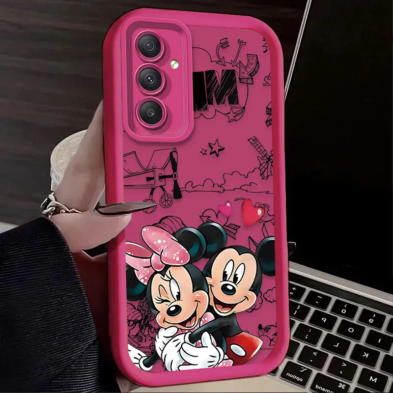 Чехол для телефона Disney с Микки и Минни Маусом Samsung Galaxy A14 A15 5G S21 S22 S23 S24 FE Plus Ultra A25 A35