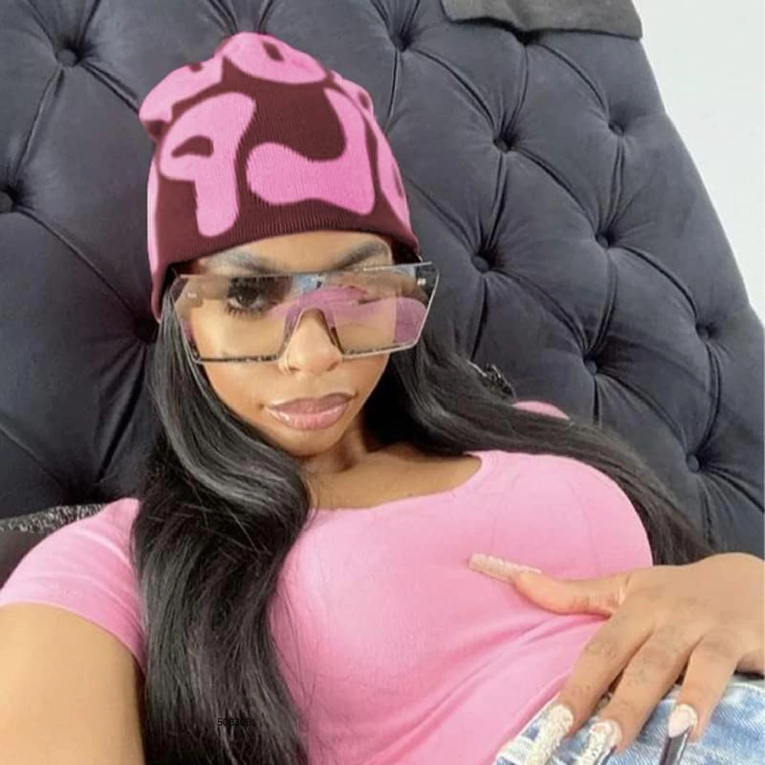 Женская шапка Cleveinuan Taowave Y2k с графическим дизайном MEA Culpa — стильная зимняя