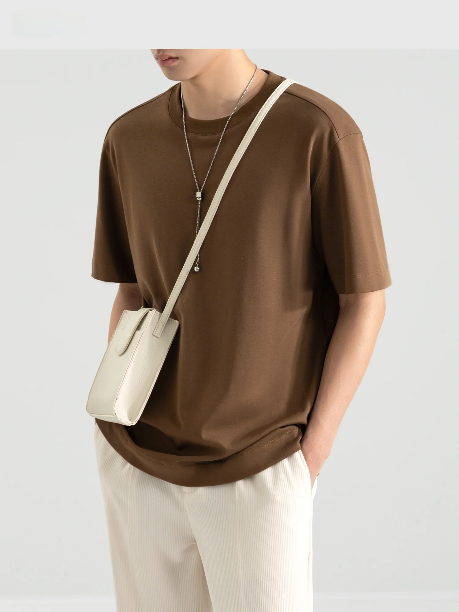 Ownr Smooth Skin Прохладная мужская футболка с коротким рукавом лето 2025 Новое