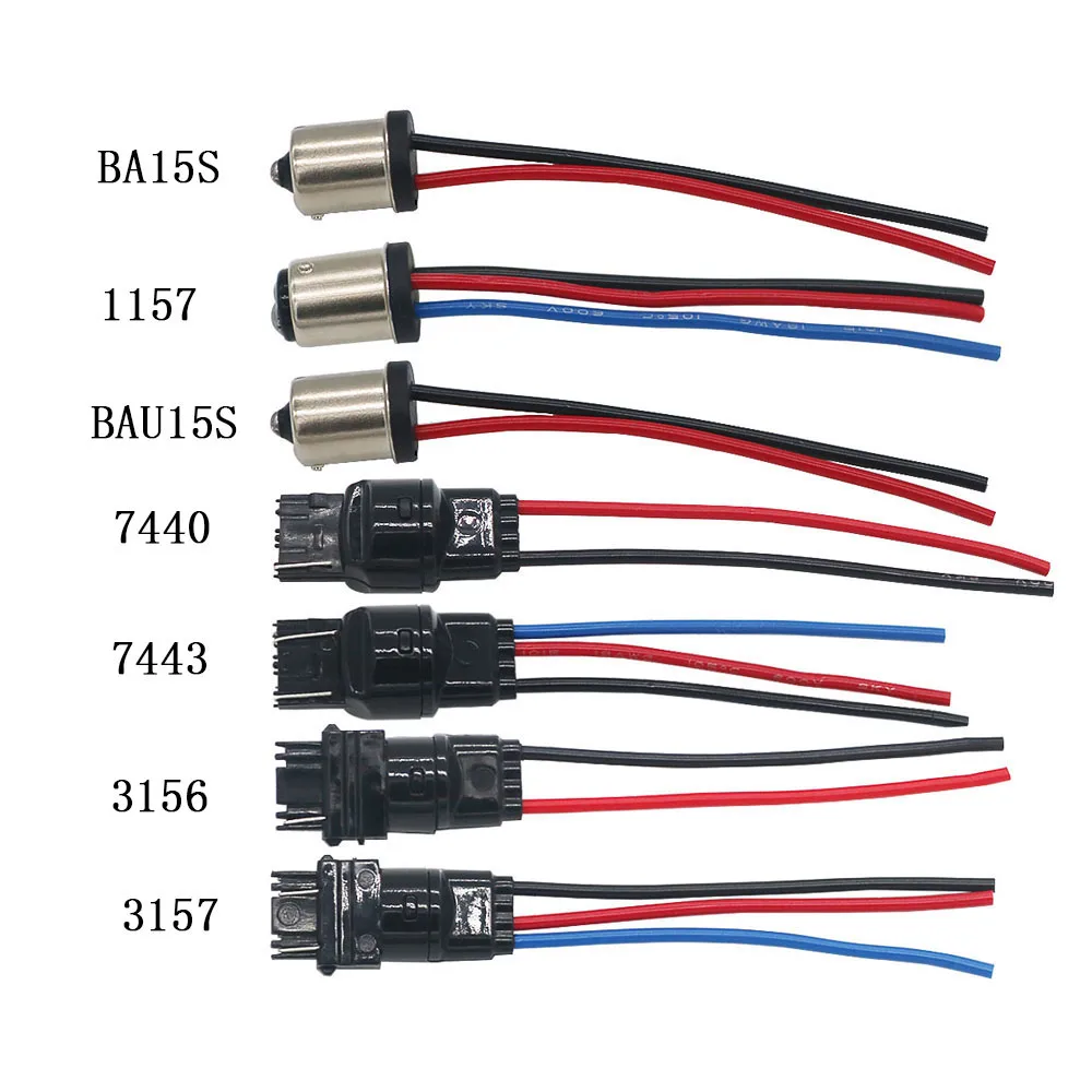 1 шт. 1156 1157 BAU15S 7440 7443 3156 3157 разъем Штекерный адаптер для Светодиодный льной светодиодной подсветки «сделай сам» жгут проводов 1 шт. 1156 1157 BAU15S 7440 7443 3156 3157 разъем Штекерный адаптер для Светодиодный льной светодиодной подсветки «сделай сам» жгут проводов