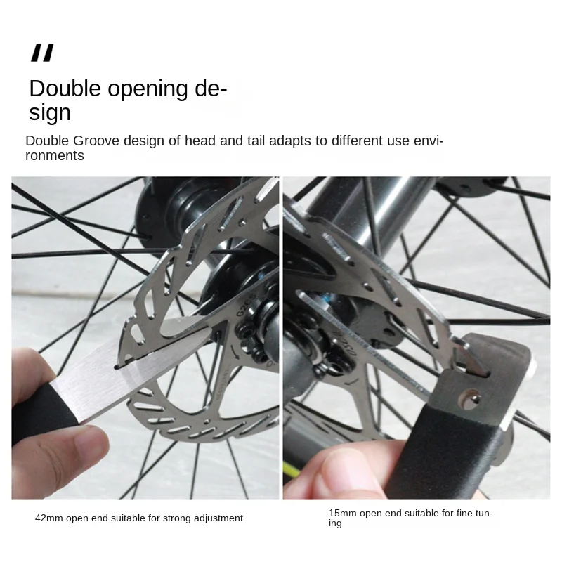 

Коррекция дискового тормоза для велосипеда, инструмент для коррекции тормозной колодки, колеса для горного велосипеда, гаечный ключ, аксессуары для ремонта