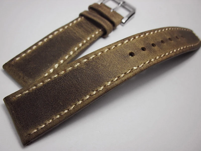 

Ремешок из кожи Крейзи Хорс для наручных часов, ретро сменный Браслет из натуральной кожи, персонализированный браслет для часов, 20 21 22 мм
