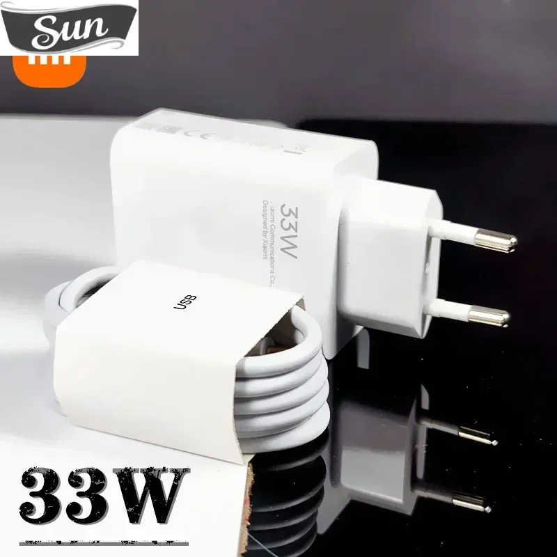 Оригинальное быстрое зарядное устройство Xiaomi 33 Вт с европейской турбозарядкой 2