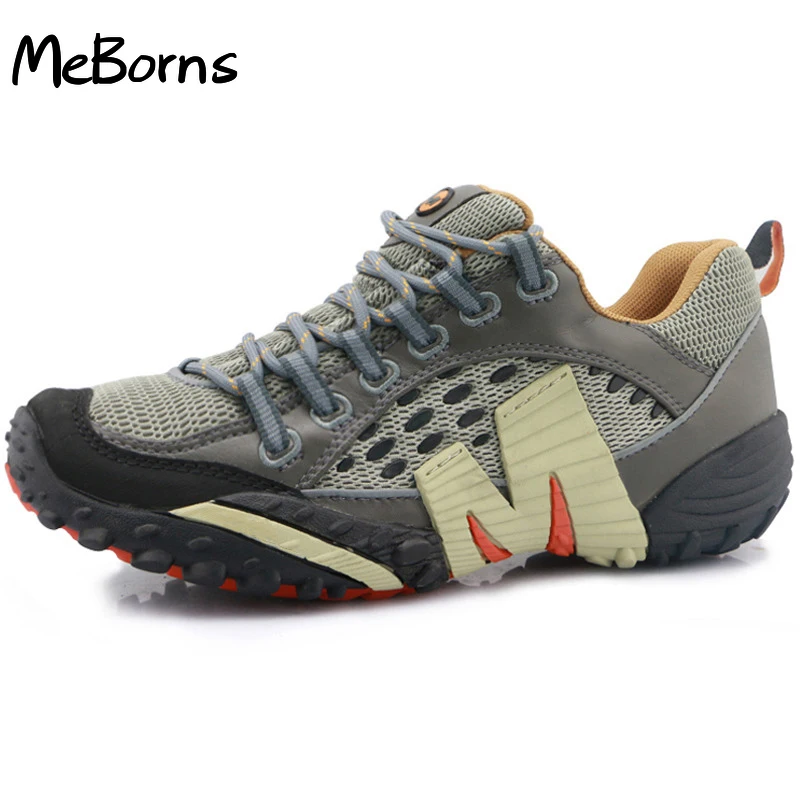 

Men Hiking Shoes Lightweight Air Mesh Breathable Non-Slip Outdoor Sport Mountain Cross-Country Aqua Beach Sneakers