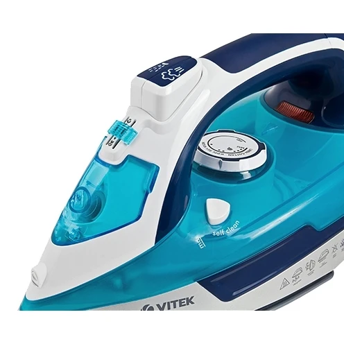 Утюг Vitek VT-1266 B (Мощность 2400 Вт резервуар для воды 300 мл вертикальное отпаривание