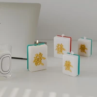 1pc chinese style mahjong scented candle aromatherapy souvenir gifts creative ornament