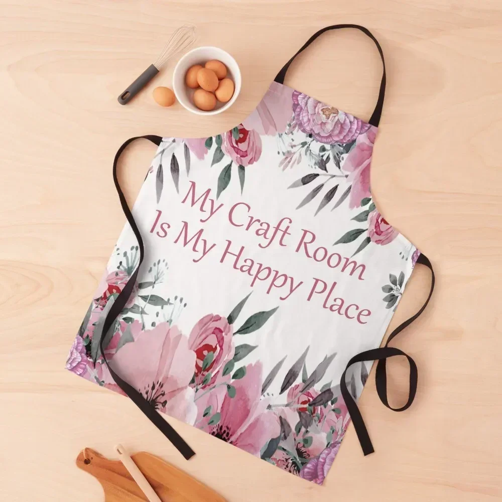 Фартук My Craft Room Is Happy Place Кухонные аксессуары Товары для дома и кухни
