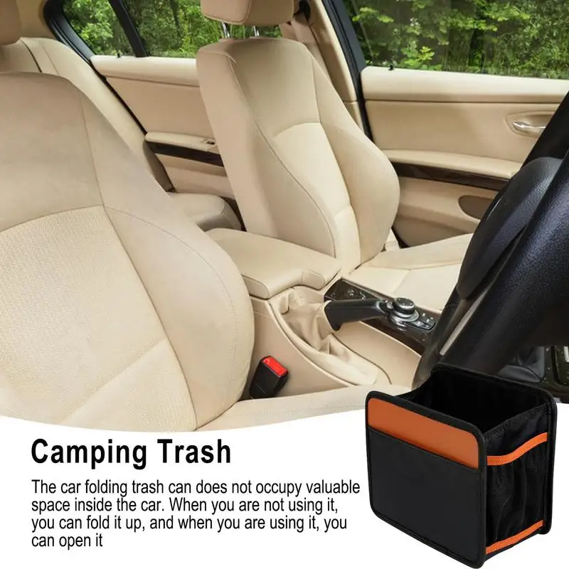 Автомобильный мусорный бак Легко чистится портативный и компактный дизайн для
