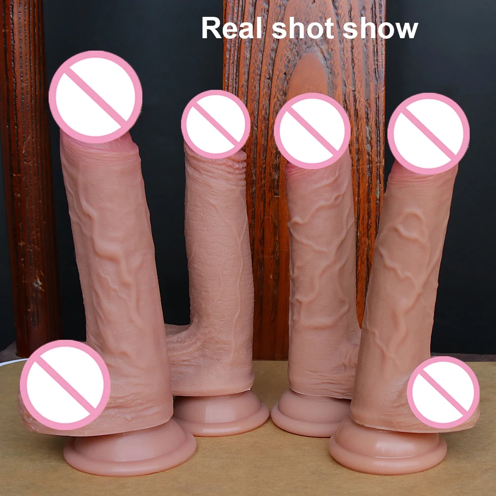 Ощущение кожи реалистичный фаллоимитатор мягкий силиконовый большой пенис с