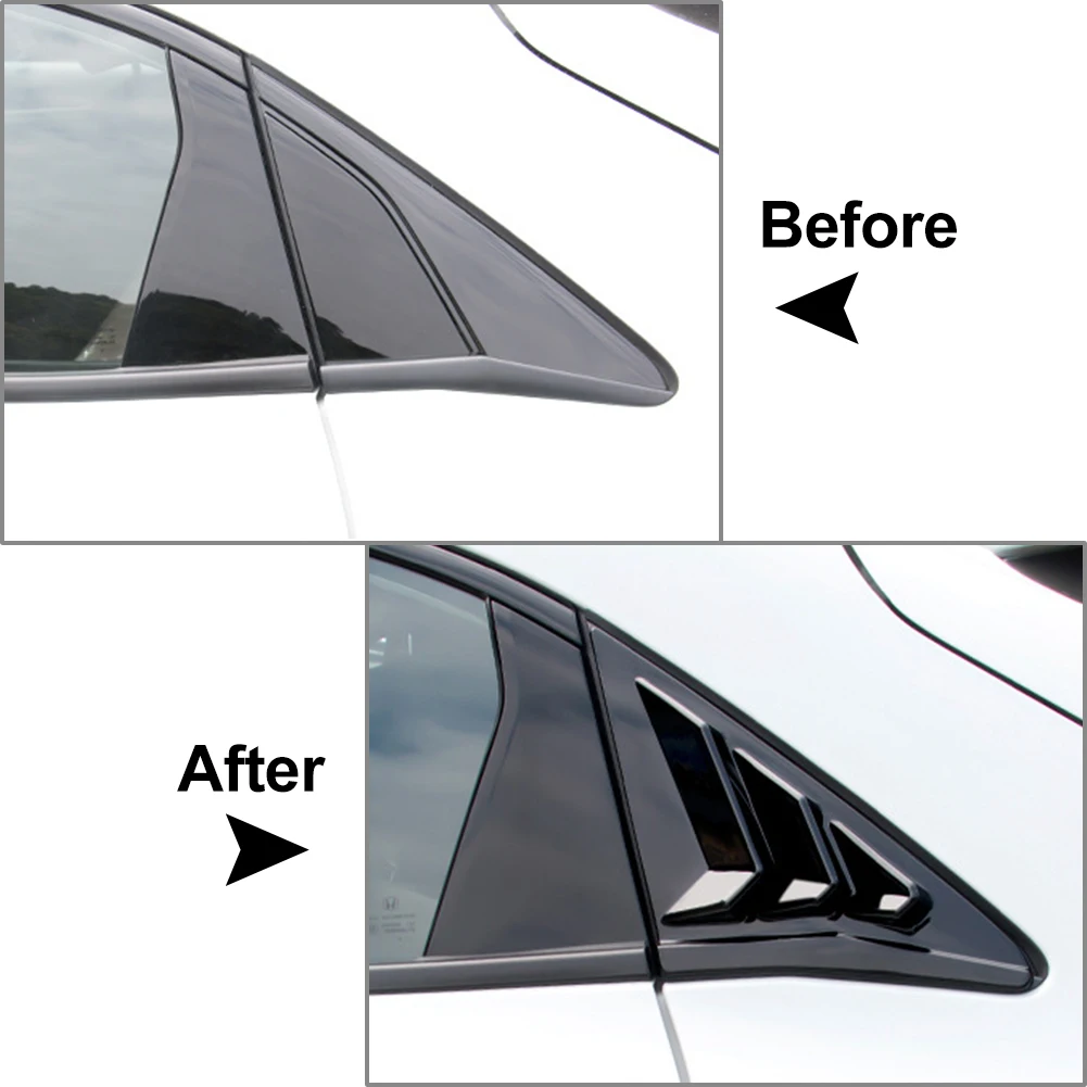 1 пара автомобильных задних боковых вентиляционных окон жалюзи декоративные