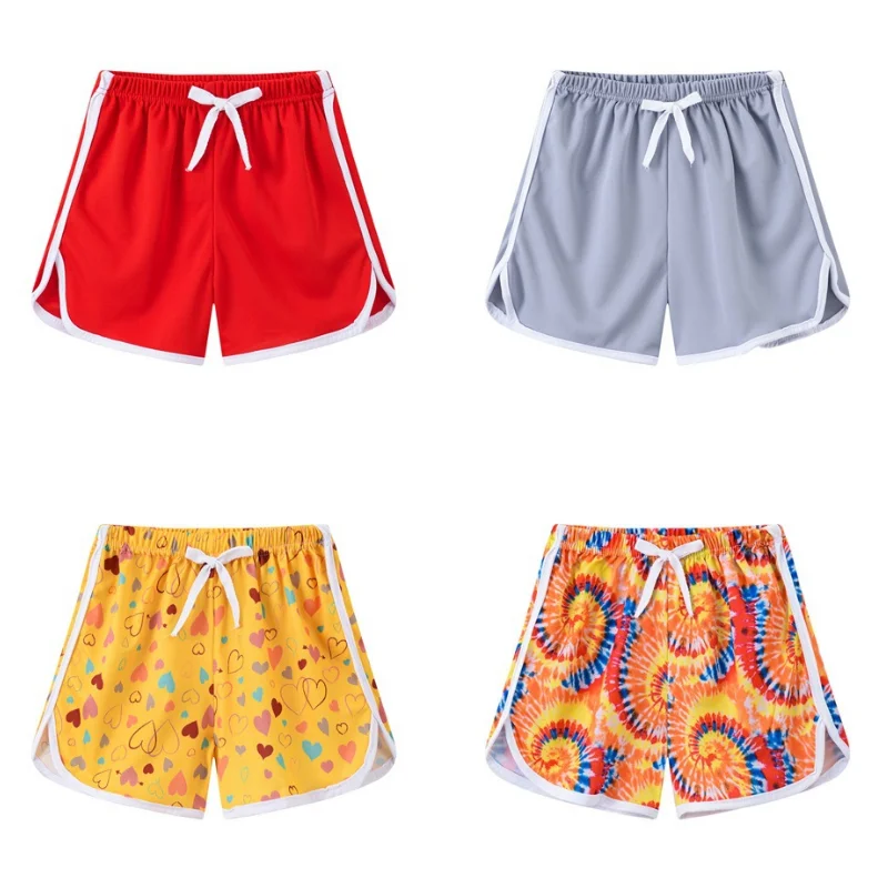 2-7Y Summer Girl Boy Shorts Sports Casual Beach Swim Shorts Trunk Baby Toddler Shorts Children Clothes Kids Pants Swimwear