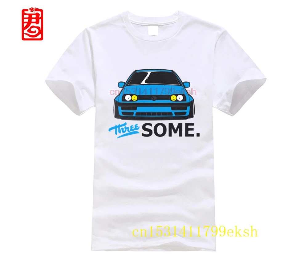 

Лидер продаж 2023, новая мужская футболка, Мужская забавная футболка Three Some, Германия, классический автомобиль, Golfs MK3 GT GTI VR6 1,9 TDI, футболка, футб...