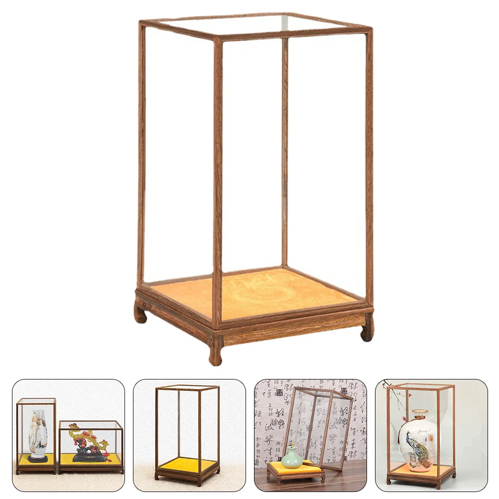 

Пыленепроницаемый держатель для модели, прозрачная коробка, бытовое ремесло, дисплей, деревянный Рабочий стол